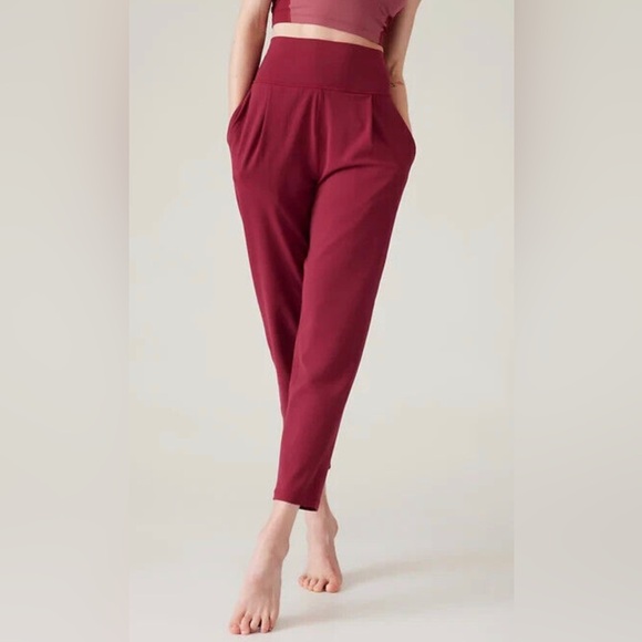 Athleta Elation Pant - Coffee Berry Jogger Ankle Pant NWOT - Picture 1 of 14